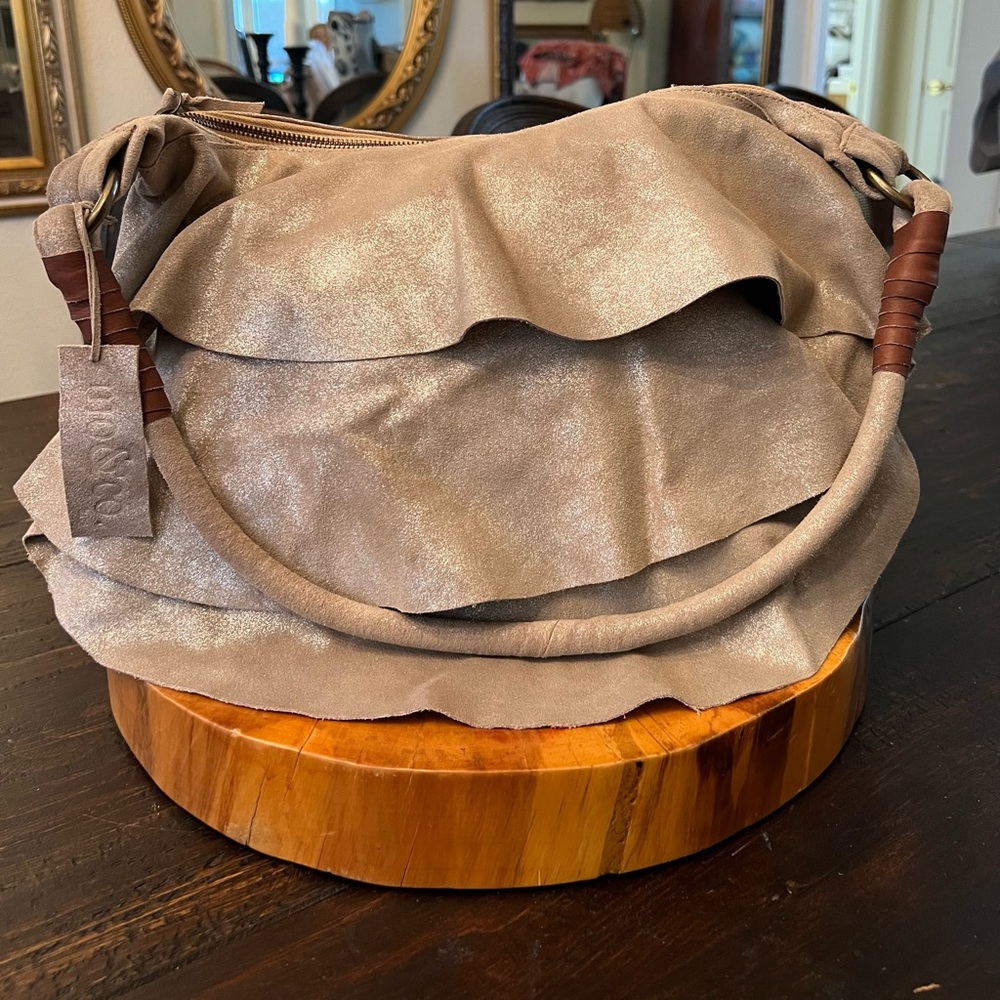 Brown Hobo Bag with Relaxed Design